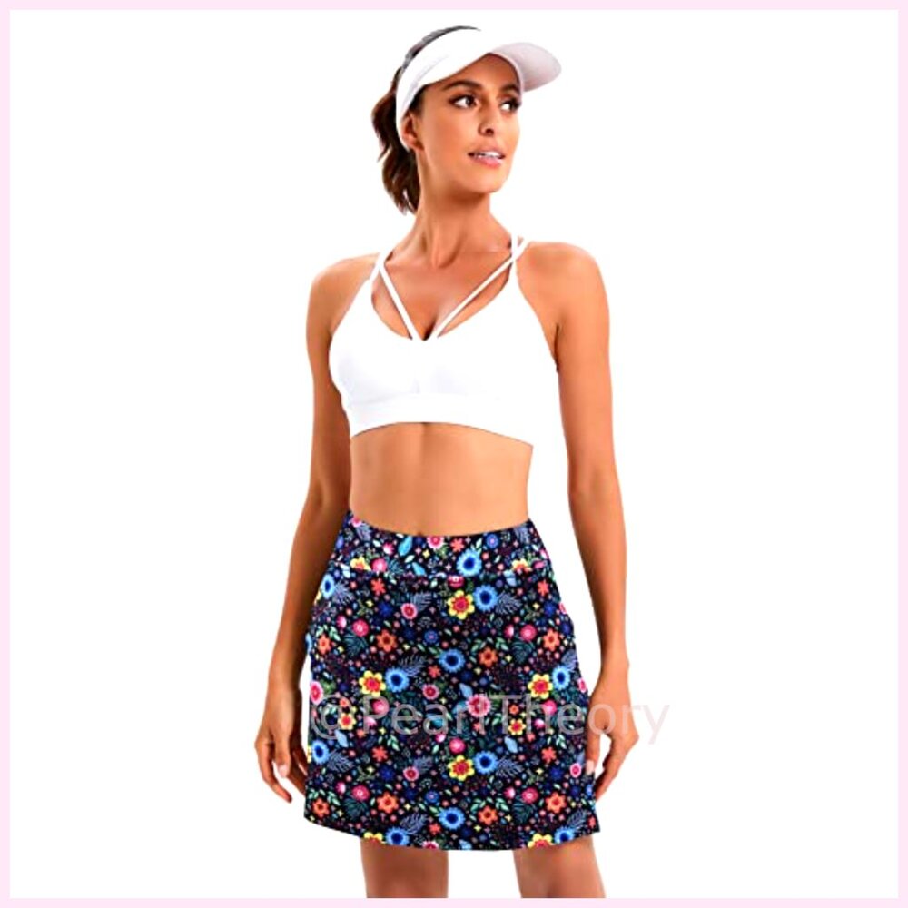 Polyester Blend Athletic Skort With Hidden Pocket… - image 5